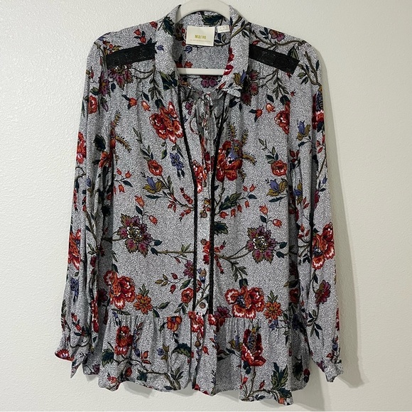 Maeve Janie Peasant Flounce Blouse - Picture 2 of 9